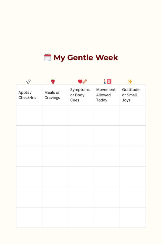 Resting with Purpose a Mini Journal for Bed Rest & Limited Activity